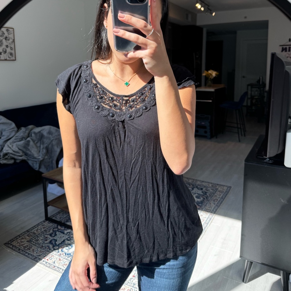 Elegant Black Women's Top